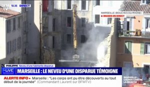 "Je veux garder espoir, mais je n'en  ai pas beaucoup": le neveu d'une disparue de l'immeuble effondré à Marseille témoigne