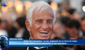 Jean-Paul Belmondo : ce bel hommage de la Ville de Paris  a ému son fils Paul Belmondo et ses proche