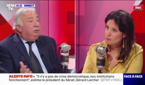 Gérard Larcher affirme qu'il "fera tout pour combattre Marine Le Pen"