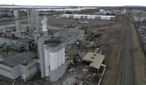 Démolition de l'usine Owens Corning