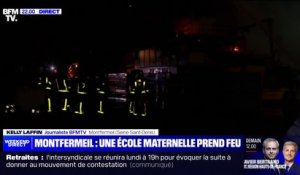 Incendie d'une école à Montfermeil: près de 200 pompiers sont sur place pour tenter d'éteindre le feu d'une superficie de 1500 à 2000m²