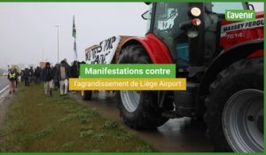 Liège Airport : 300 manifestants défendent la “cause paysanne”