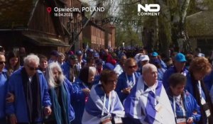 Auschwitz : Marche des Vivants commémorant les victimes de l'Holocauste