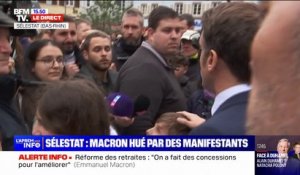 "Vous avez un gouvernement corrompu": Emmanuel Macron interpellé par un manifestant à Sélestat
