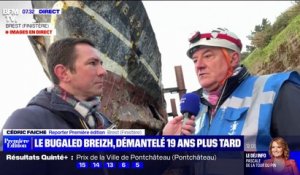 Le Bugaled Breizh actuellement démantelé à Brest, 19 ans après le drame