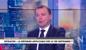 Olivier Dussopt : «Je confirme que la réforme des retraites entrera en vigueur le 1er septembre»