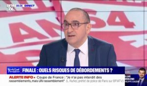 Remise du trophée de la Coupe de France dans la tribune présidentielle: "Si je n'avais pris cette décision, on m'aurait traité d'irresponsable", estime Laurent Nuñez
