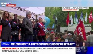 "Ne cédez pas, la lutte continue jusqu'au retrait [de la réforme des retraites]": l'appel aux Français de Jean-Luc Mélenchon