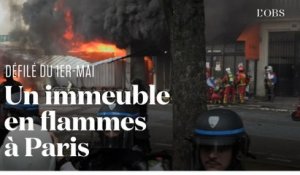 Manifestation du 1er-Mai : le violent incendie d'un immeuble en construction à Paris