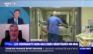 Cette réintégration des soignants non-vaccinés "fait le lit aux mouvements anti-vax" pour Daniel Guillerm, président de la Fédération nationale des infirmiers
