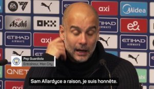 Guardiola : “Sam Allardyce a raison”