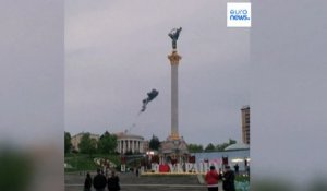 Un drone kamikaze abattu dans le ciel de Kiev