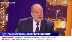 Éric Dupond-Moretti: "Toucher un policier, un gendarme, c'est toucher la République"