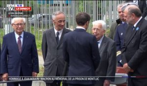 Commémorations du 8-Mai à Lyon: Emmanuel Macron salue Claude Bloch, dernier survivant d'Auschwitz à Lyon
