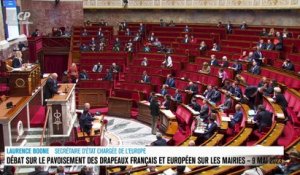 Séance publique à l'Assemblée nationale - Drapeaux français et européen : le texte en séance publique