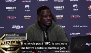 ARES 15 - Pena : "Si je ne vais pas à l'UFC, je vais juste me battre contre le prochain gars"