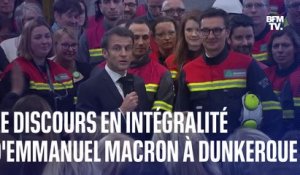 Le discours en intégralité d'Emmanuel Macron à Dunkerque sur la réindustrialisation de la France
