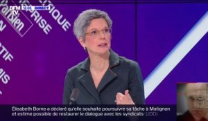 Sandrine Rousseau pense qu'un "remaniement ministériel" fait partie des solutions pour une "sortie de crise"