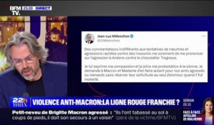 Aymeric Caron (LFI) réagit au tweet de Jean-Luc Mélenchon sur l'agression du petit-neveu de Brigitte Macron