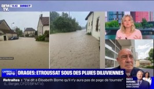 Orages dans l'Allier: "Le niveau de l'eau a baissé" déclare le maire d'Etroussat