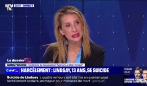 Suicide de Lindsay: "Quand un enfant de la République meurt, c'est toute la République qui se meurt" pour Nora Fraisse (association "Marion La Main Tendue")
