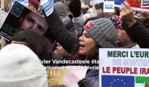 L'humanitaire belge Olivier Vandecasteele, détenu en Iran pendant 455 jours, a été libéré