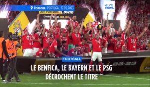 Foot européen : sacres du Benfica Lisbonne, du PSG et du Bayern Munich
