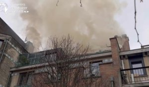 Incendie rue verte à Saint-Josse