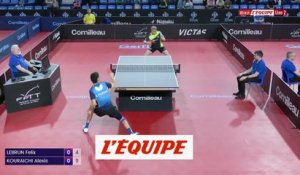 Le replay du 16e de finale F. Lebrun - Kouraichi - Tennis de table - Championnats de France