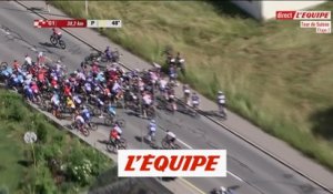 Grosse chute collective dans le peloton - Cyclisme - Tour de Suisse - 2e étape