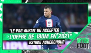PSG : "Le PSG aurait dû accepter l'offre de 180 millions d'euros pour Mbappé" estime Acherchour