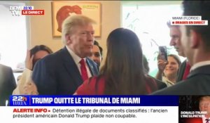 Inculpation de Donald Trump: l'ancien président fait une halte dans un restaurant de Miami à la rencontre de ses supporters