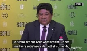 Brésil - Rodrigues : “Les jeunes footballeurs veulent avoir un entraîneur comme Ancelotti”