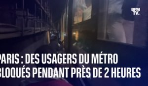 À Paris, des passagers du métro bloqués près de deux heures dans une chaleur suffocante