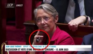 La Première ministre Elisabeth Borne utilise une nouvelle fois sa cigarette électronique à l’Assemblée nationale : Risque-t-elle une amende ? - VIDEO