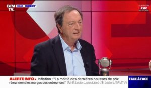 Inflation: pour Michel-Edouard Leclerc, "On va passer de 16%/17% à 7%/8%", à partir de septembre
