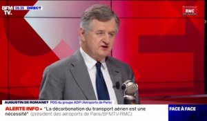 "La décarbonation du transport aérien est une nécessité, tout comme l'est la décarbonation de l'ensemble de l'activité économique", estime  Augustin de Romanet (Aéroports de Paris)