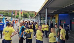 Ikea en grève, manifestation à Vitrolles