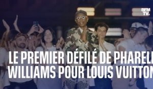 Les images du premier défilé de Pharell Williams pour Louis Vuitton sur le Pont-Neuf à Paris