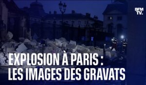 Les images des gravats quelques heures après l'explosion rue Saint-Jacques à Paris