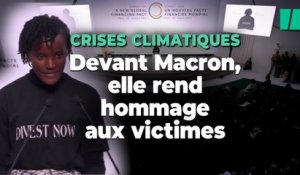 Réchauffement climatique : Vanessa Nakate impose une minute de silence au Sommet pour le pacte financier mondial