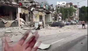 No Comment : scène d'horreur à Kramatorsk après le tir de missiles russes