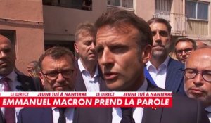 «Nous avons un adolescent qui a été tué, c’est inexplicable et inexcusable», affirme Emmanuel Macron