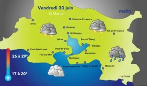 Attention aux pluies orageuses ce vendredi