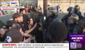 Mort de Nahel: une manifestation en cours à la Place de la Concorde à Paris