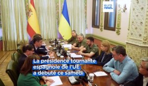Le Premier ministre espagnol réaffirme à Kyiv le soutien de l'UE