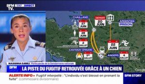 Traque à Angers: "Le fugitif était dangereux et particulièrement mobile", selon Nassima Djebli (porte-parole de la gendarmerie nationale)
