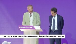 Patrick Martin très largement élu président du Medef