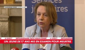 La procureure de Valenciennes fait un point sur l'enquête après l'agression mortelle d'un septuagénaire