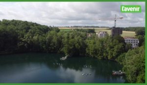 Dessus et dessous de la carrière de Barges à Tournai